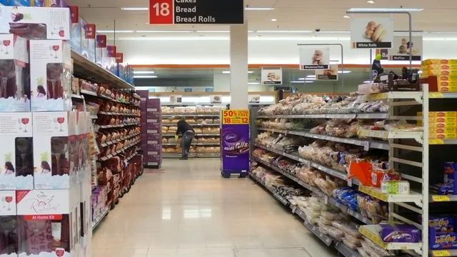 Aisle 18 at Tesco in Earl's Court on March 26, 2008. How UK grocery retailers sell sponsored placements on Tesco and Boots